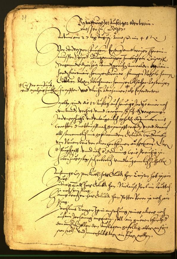 Archivio Storico della Città di Bolzano - BOhisto protocollo consiliare 1548 