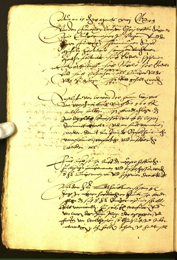 Stadtarchiv Bozen - BOhisto Ratsprotokoll 1551 