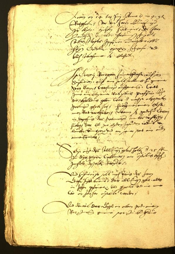 Stadtarchiv Bozen - BOhisto Ratsprotokoll 1551 