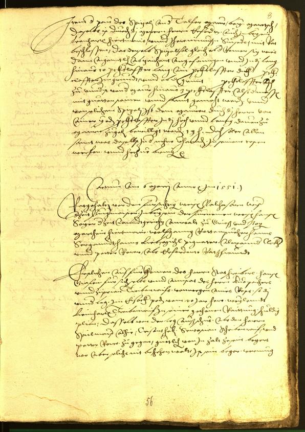 Stadtarchiv Bozen - BOhisto Ratsprotokoll 1552 