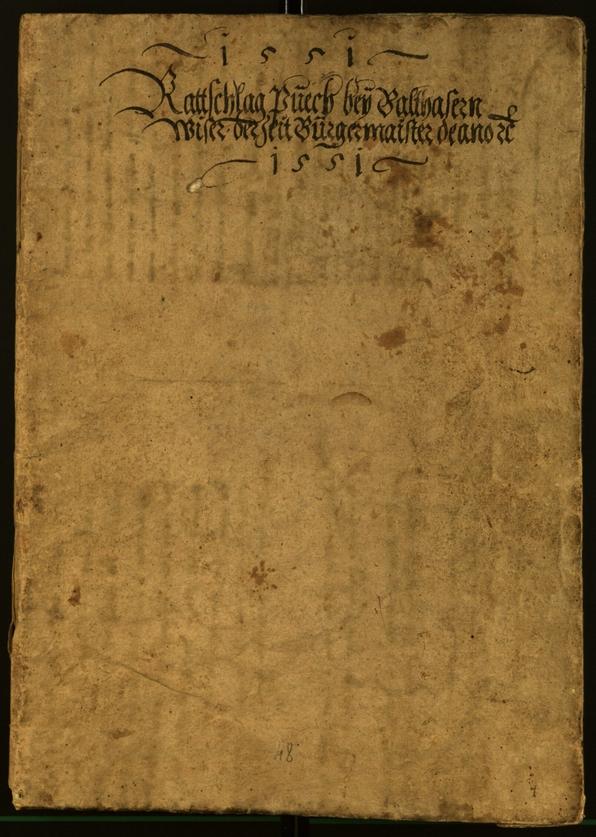 Civic Archives of Bozen-Bolzano - BOhisto Minutes of the council 1552 