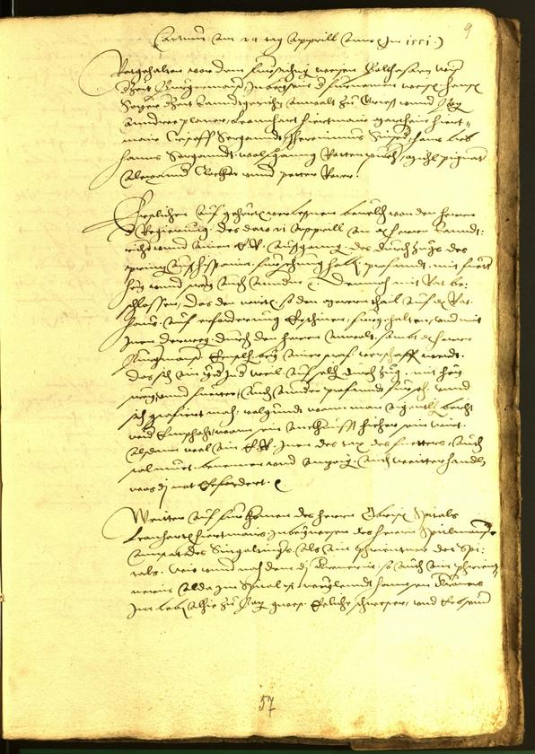 Civic Archives of Bozen-Bolzano - BOhisto Minutes of the council 1552 