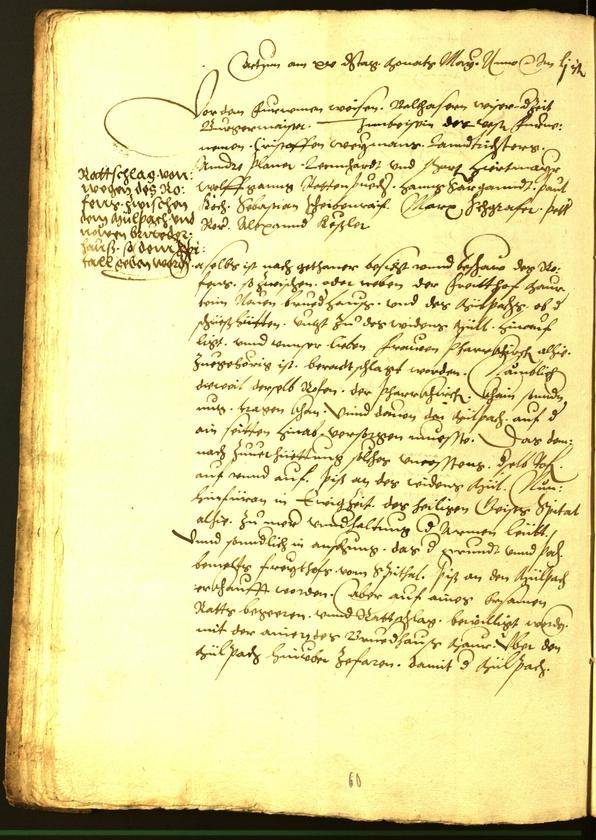 Civic Archives of Bozen-Bolzano - BOhisto Minutes of the council 1552 