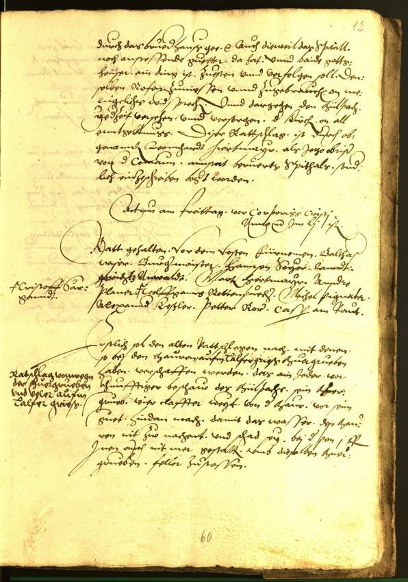 Civic Archives of Bozen-Bolzano - BOhisto Minutes of the council 1552 