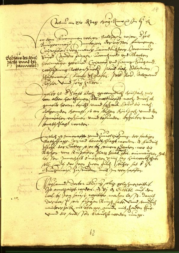 Civic Archives of Bozen-Bolzano - BOhisto Minutes of the council 1552 