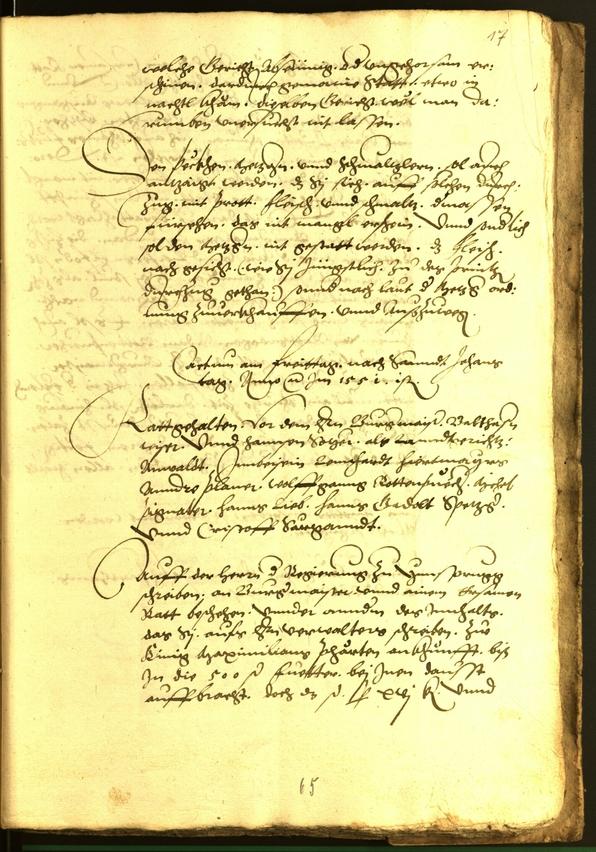 Civic Archives of Bozen-Bolzano - BOhisto Minutes of the council 1552 