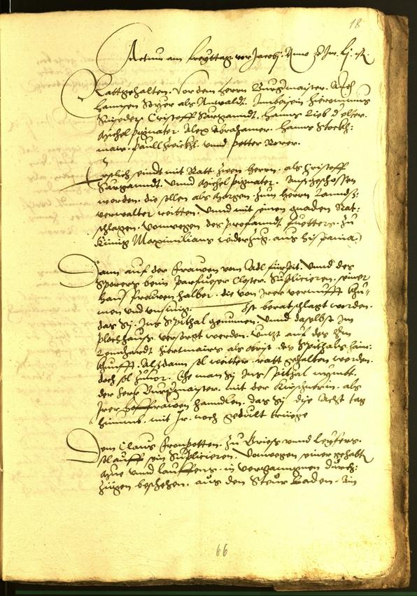 Civic Archives of Bozen-Bolzano - BOhisto Minutes of the council 1552 