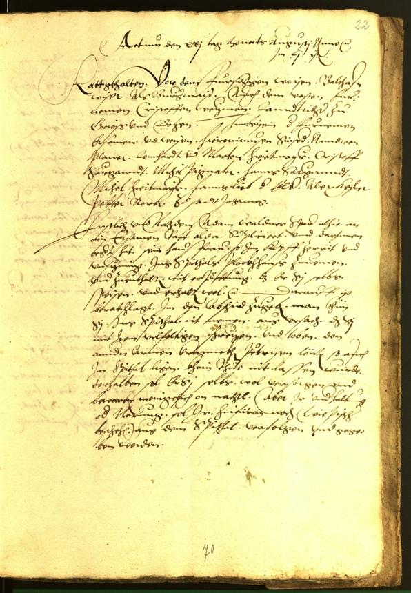 Civic Archives of Bozen-Bolzano - BOhisto Minutes of the council 1552 