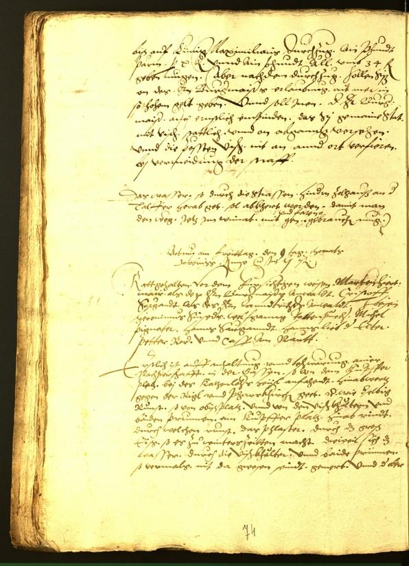 Civic Archives of Bozen-Bolzano - BOhisto Minutes of the council 1552 