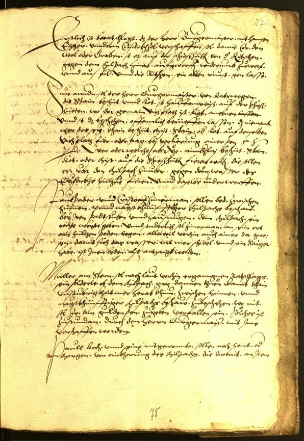 Stadtarchiv Bozen - BOhisto Ratsprotokoll 1552 