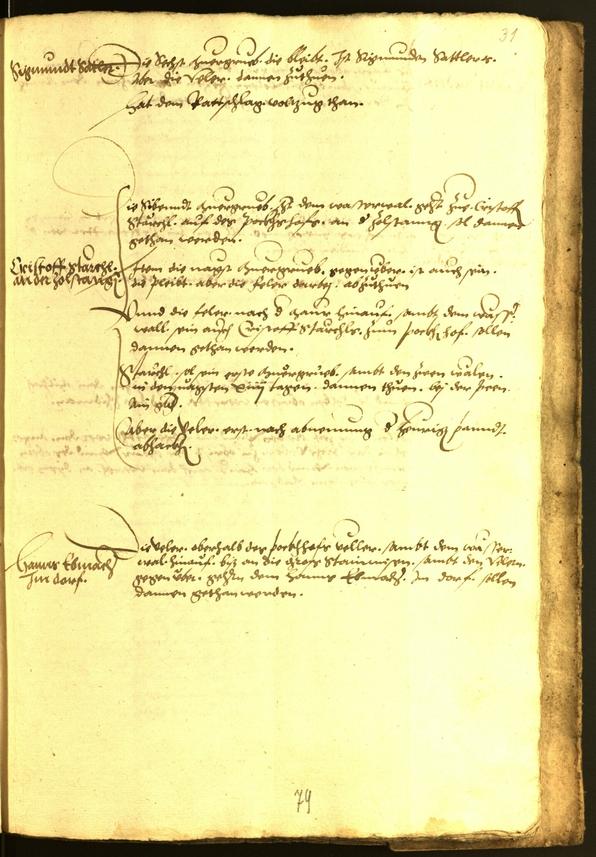 Stadtarchiv Bozen - BOhisto Ratsprotokoll 1552 