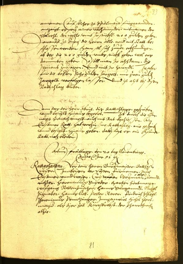 Civic Archives of Bozen-Bolzano - BOhisto Minutes of the council 1552 