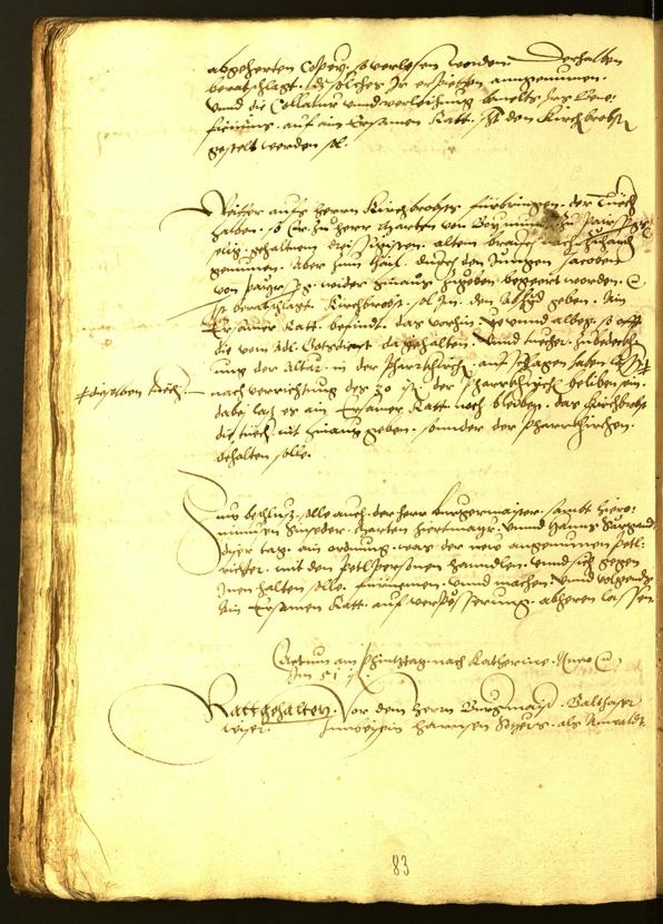 Civic Archives of Bozen-Bolzano - BOhisto Minutes of the council 1552 