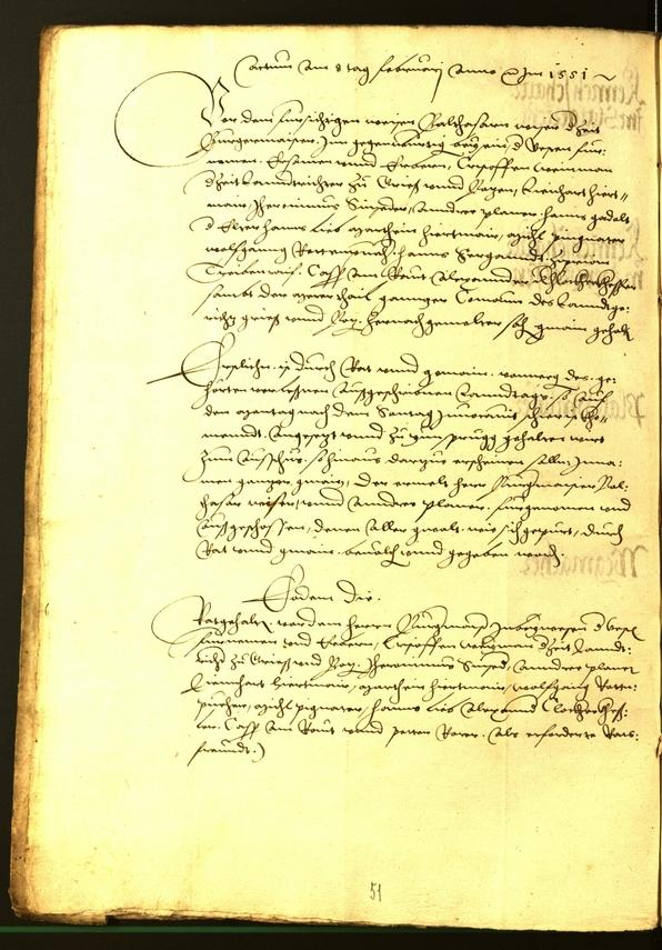 Stadtarchiv Bozen - BOhisto Ratsprotokoll 1552 