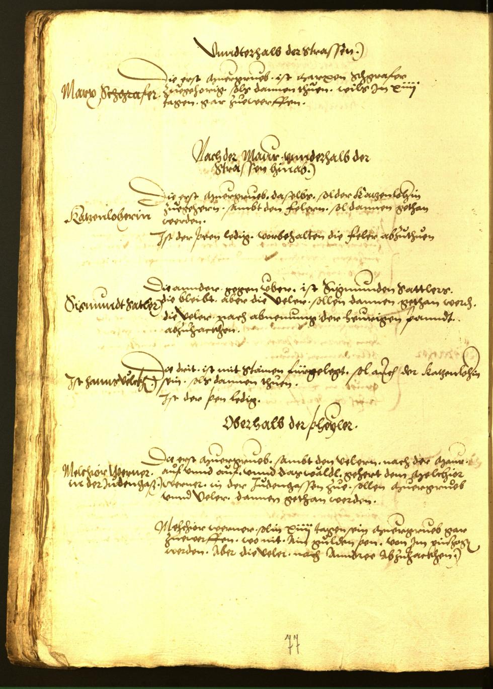 Stadtarchiv Bozen - BOhisto Ratsprotokoll 1552 