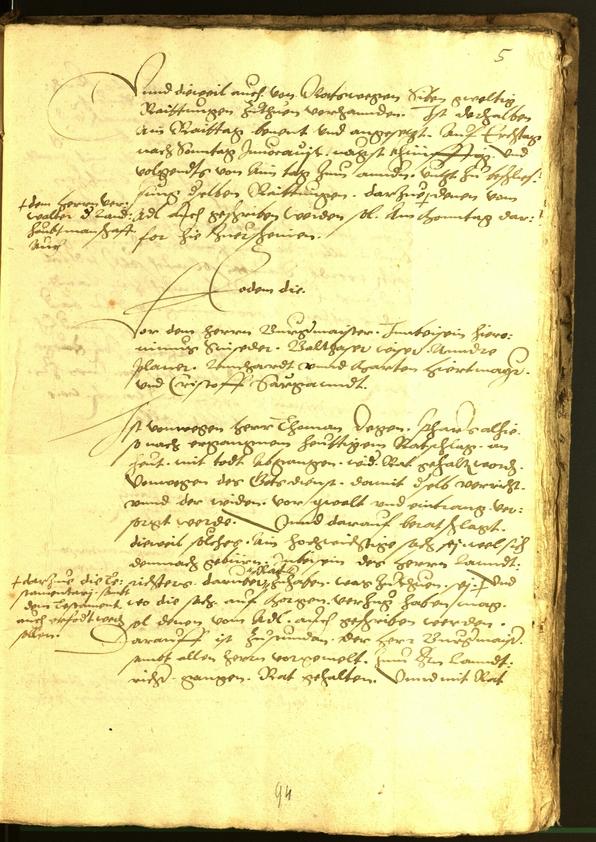 Civic Archives of Bozen-Bolzano - BOhisto Minutes of the council 1554 