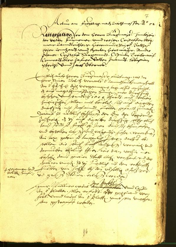 Civic Archives of Bozen-Bolzano - BOhisto Minutes of the council 1554 