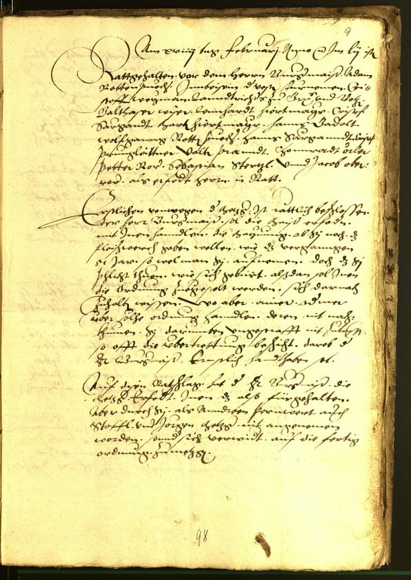 Civic Archives of Bozen-Bolzano - BOhisto Minutes of the council 1554 