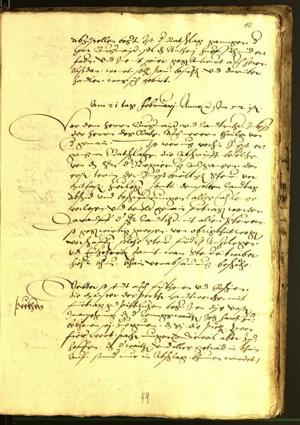 Civic Archives of Bozen-Bolzano - BOhisto Minutes of the council 1554 