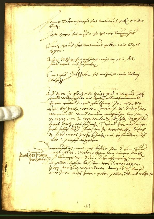 Archivio Storico della Città di Bolzano - BOhisto protocollo consiliare 1554 