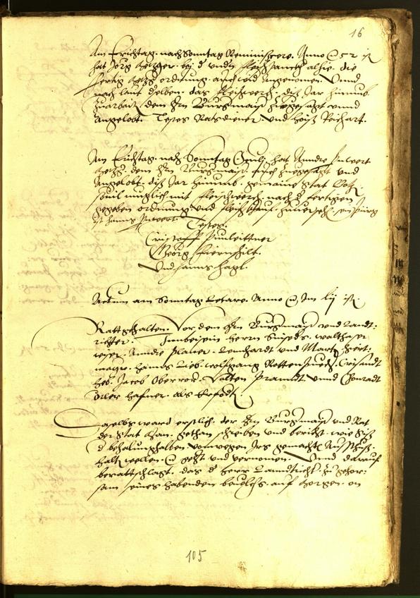 Civic Archives of Bozen-Bolzano - BOhisto Minutes of the council 1554 