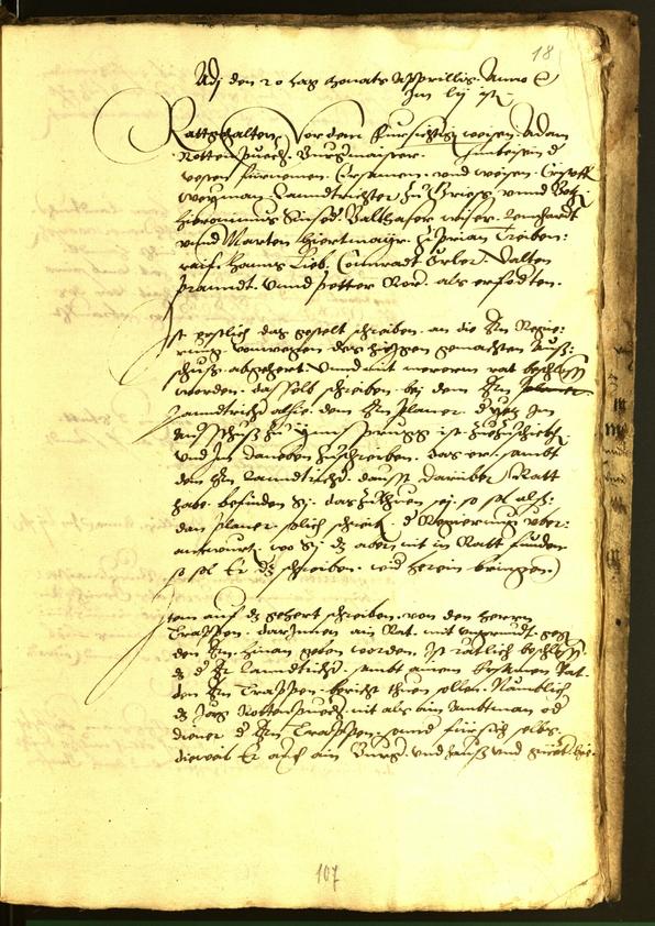 Civic Archives of Bozen-Bolzano - BOhisto Minutes of the council 1554 