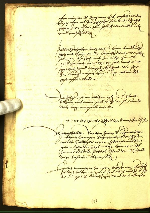 Civic Archives of Bozen-Bolzano - BOhisto Minutes of the council 1554 