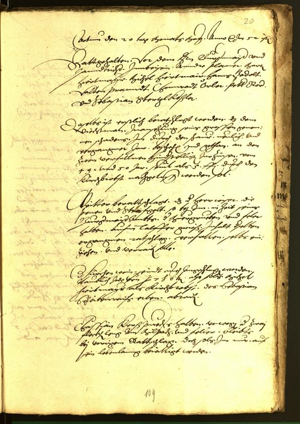 Civic Archives of Bozen-Bolzano - BOhisto Minutes of the council 1554 