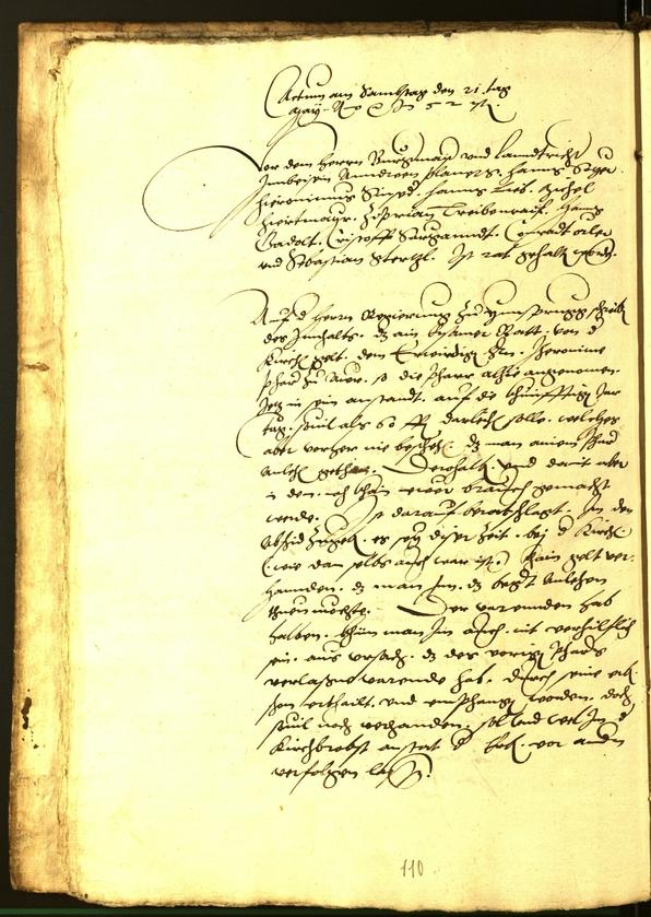 Civic Archives of Bozen-Bolzano - BOhisto Minutes of the council 1554 