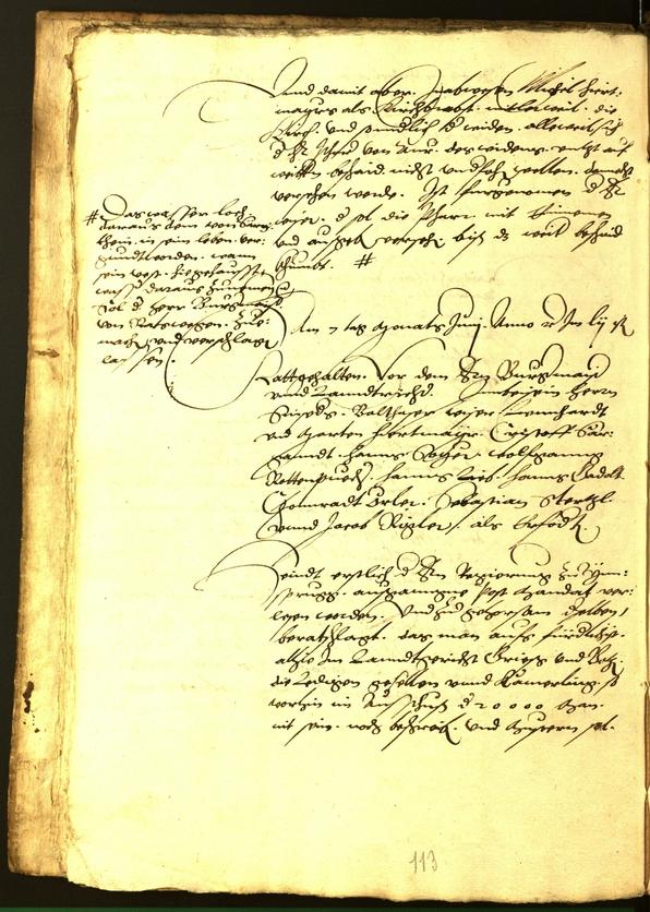 Civic Archives of Bozen-Bolzano - BOhisto Minutes of the council 1554 