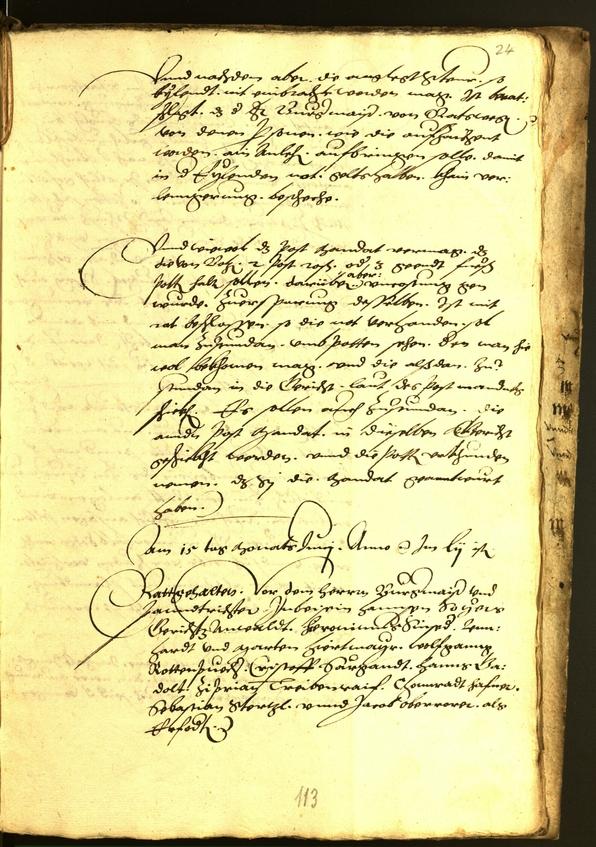 Civic Archives of Bozen-Bolzano - BOhisto Minutes of the council 1554 