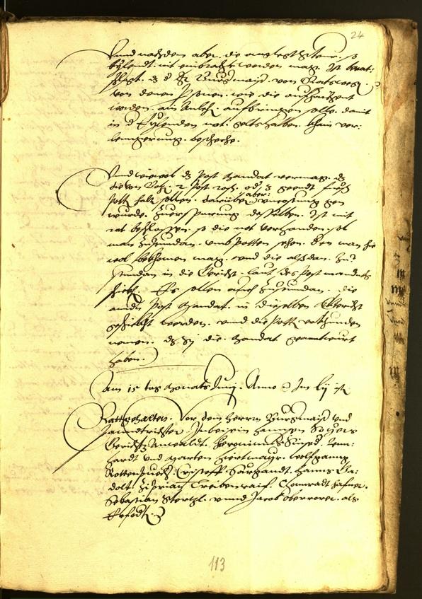 Archivio Storico della Città di Bolzano - BOhisto protocollo consiliare 1554 