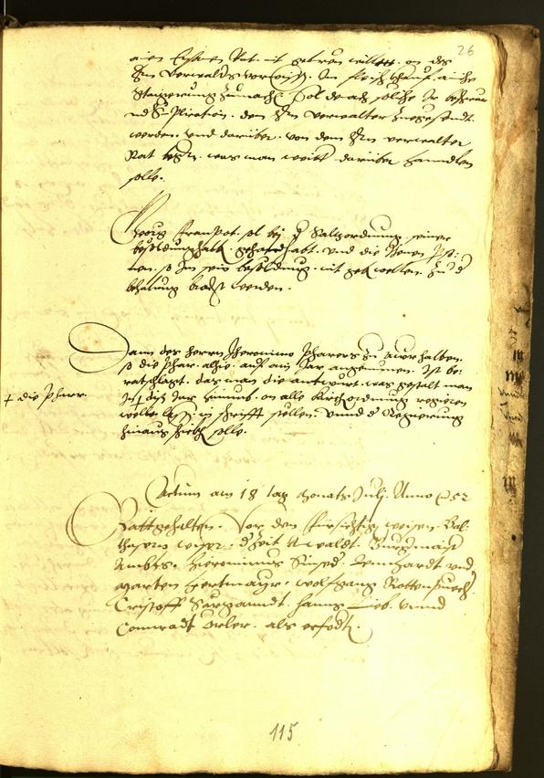 Civic Archives of Bozen-Bolzano - BOhisto Minutes of the council 1554 