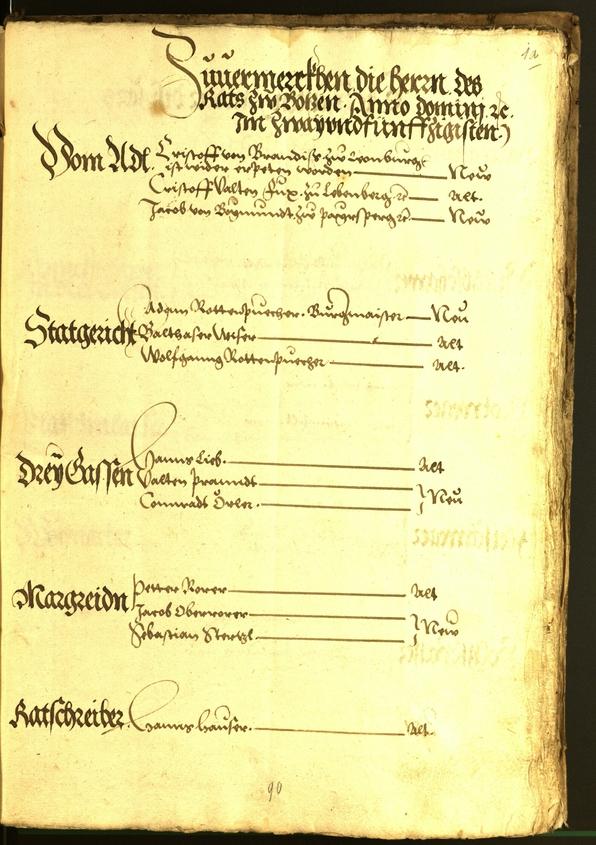 Civic Archives of Bozen-Bolzano - BOhisto Minutes of the council 1554 