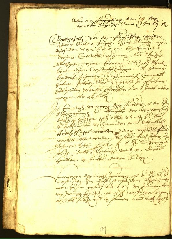 Civic Archives of Bozen-Bolzano - BOhisto Minutes of the council 1554 