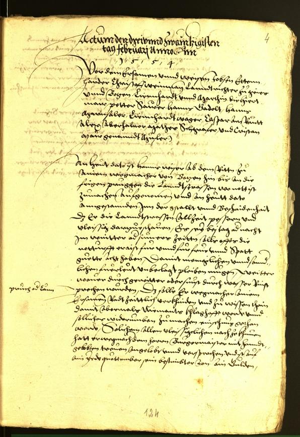 Stadtarchiv Bozen - BOhisto Ratsprotokoll 1556 