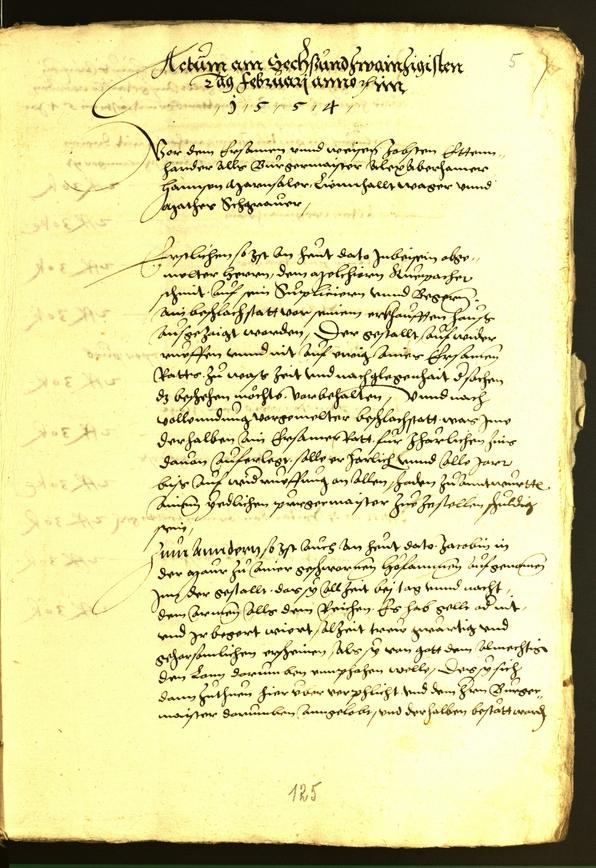 Civic Archives of Bozen-Bolzano - BOhisto Minutes of the council 1556 