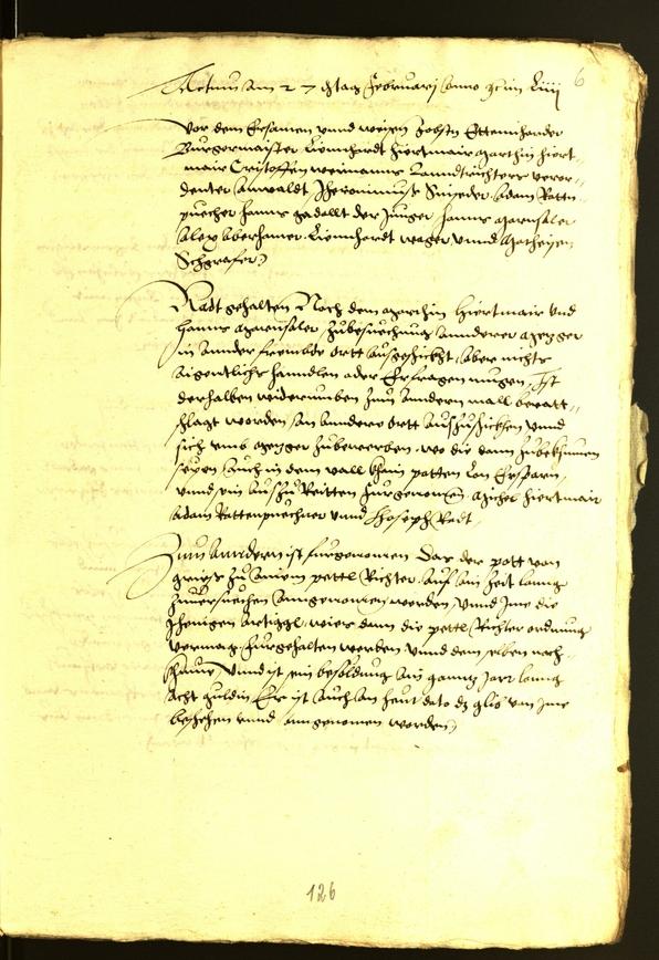 Stadtarchiv Bozen - BOhisto Ratsprotokoll 1556 