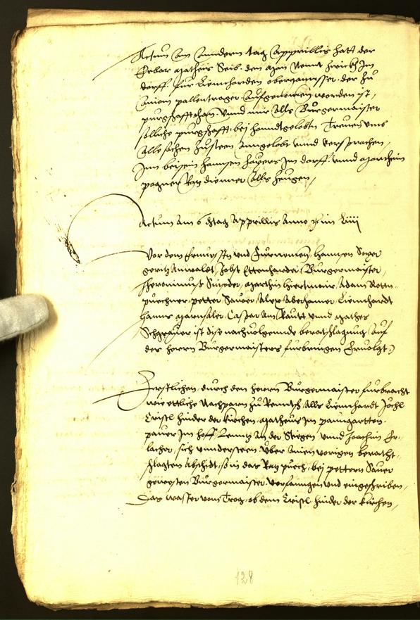 Stadtarchiv Bozen - BOhisto Ratsprotokoll 1556 