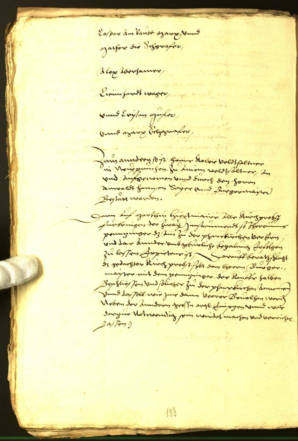 Stadtarchiv Bozen - BOhisto Ratsprotokoll 1556 