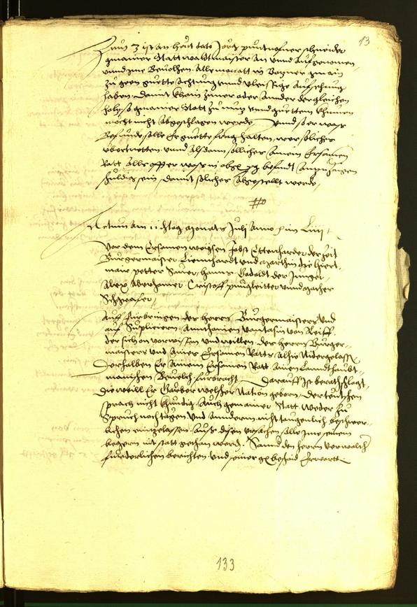 Stadtarchiv Bozen - BOhisto Ratsprotokoll 1556 