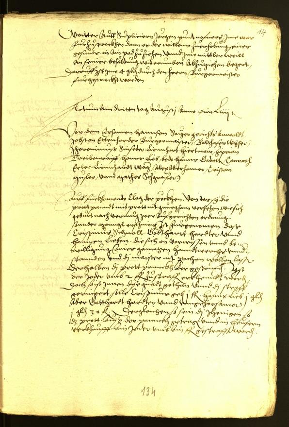 Stadtarchiv Bozen - BOhisto Ratsprotokoll 1556 