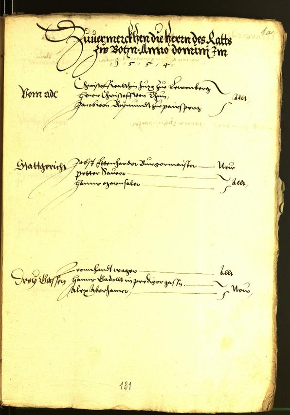 Civic Archives of Bozen-Bolzano - BOhisto Minutes of the council 1556 