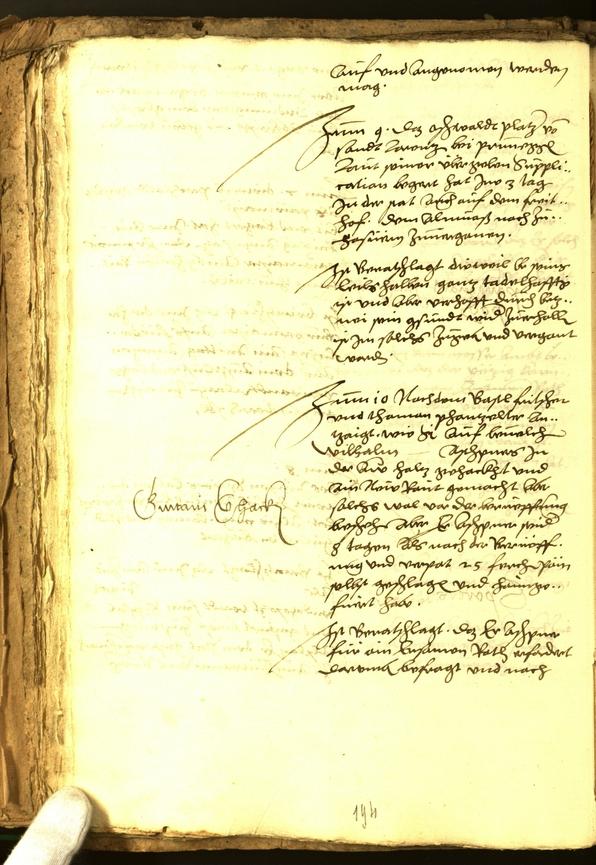 Stadtarchiv Bozen - BOhisto Ratsprotokoll 1556 