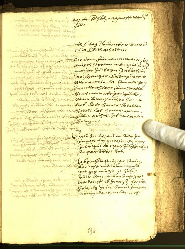 Archivio Storico della Città di Bolzano - BOhisto protocollo consiliare 1556 