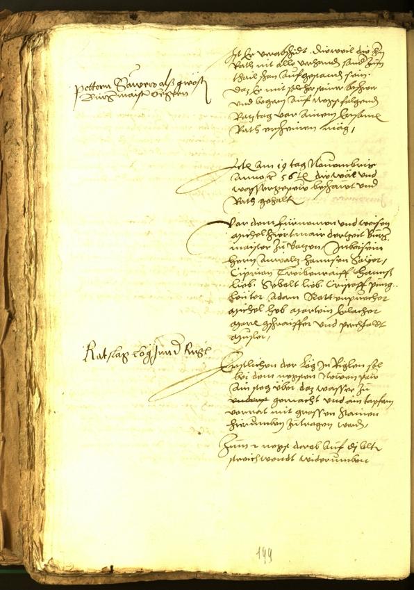 Stadtarchiv Bozen - BOhisto Ratsprotokoll 1556 