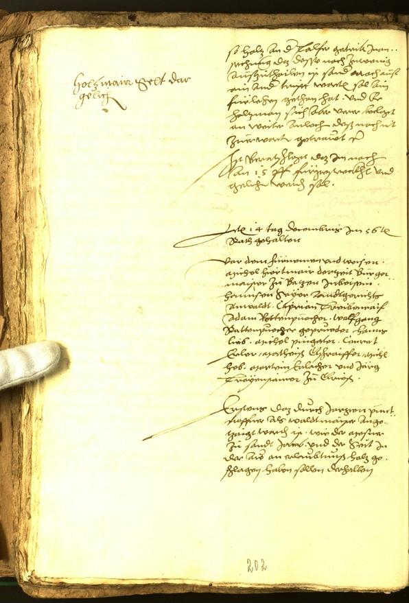 Archivio Storico della Città di Bolzano - BOhisto protocollo consiliare 1556 