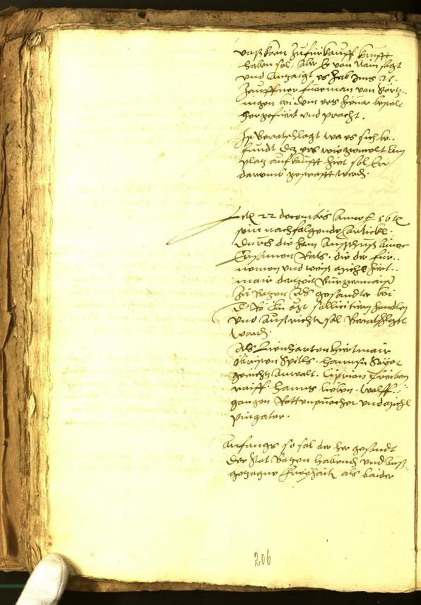 Stadtarchiv Bozen - BOhisto Ratsprotokoll 1556 