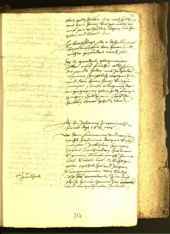 Civic Archives of Bozen-Bolzano - BOhisto Minutes of the council 1556 