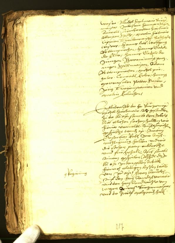 Stadtarchiv Bozen - BOhisto Ratsprotokoll 1556 